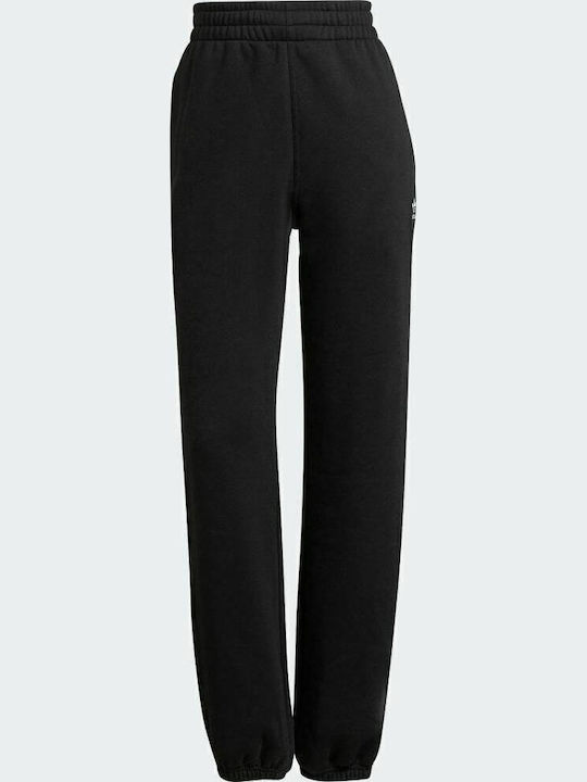 Adicolor Essentials Παντελόνι Φόρμας με Λάστιχο Fleece Μαύρο