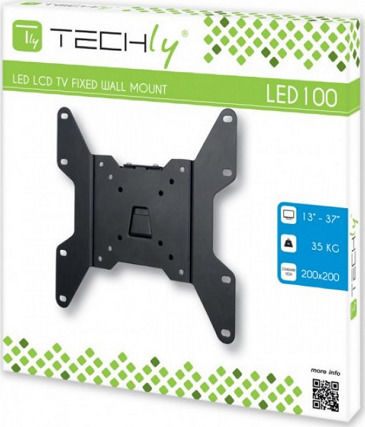Techly ICA-LCD 114 ICA-LCD 114 301351 Стойка за телевизор Стенен до 37" и 35кг Черен Черен