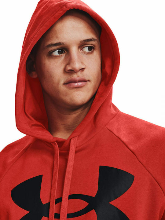 Rival Big Men's Sweatshirt with Hood Red