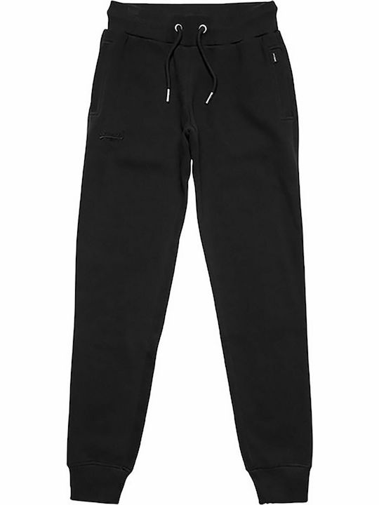 Vintage Logo Sweatpants Jogger Black