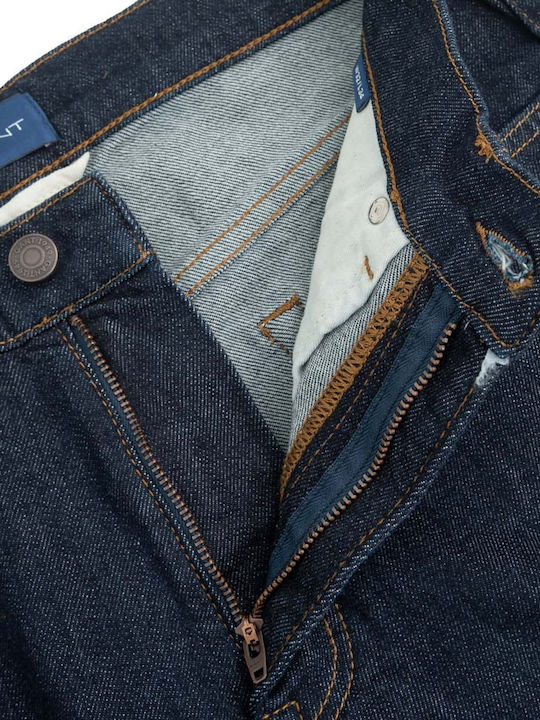 Hayes Ανδρικό Παντελόνι Τζιν με Slim Straight Εφαρμογή Navy Μπλε