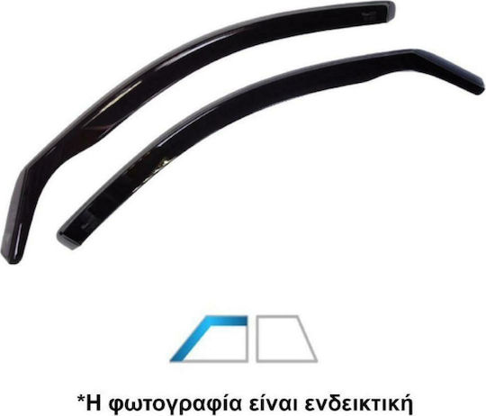 Gelly Plast Set of Windbreakers Front Car for Opel Corsa 2pcs