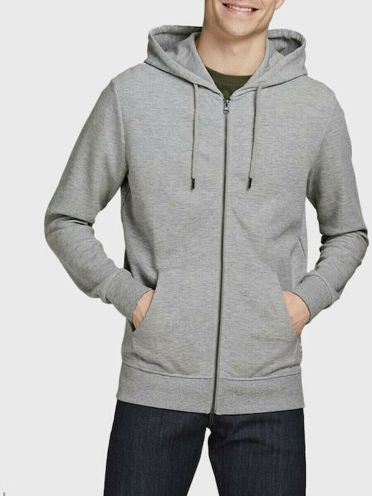 Cardigan With Hood Light Grey Melange