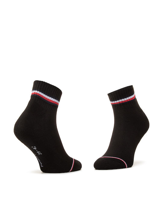 Tommy Hilfiger Iconic Men's Solid Color Socks Black 2Pack