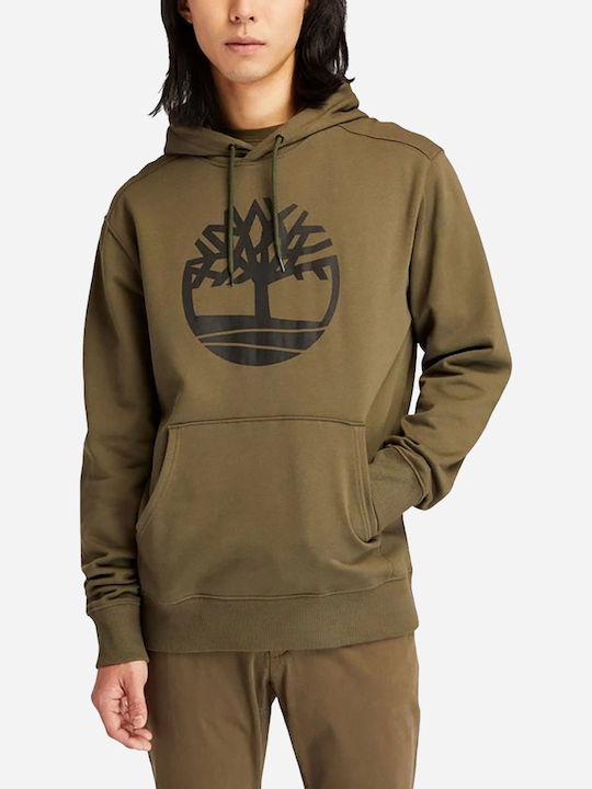 Sweatshirt with Hood Khaki