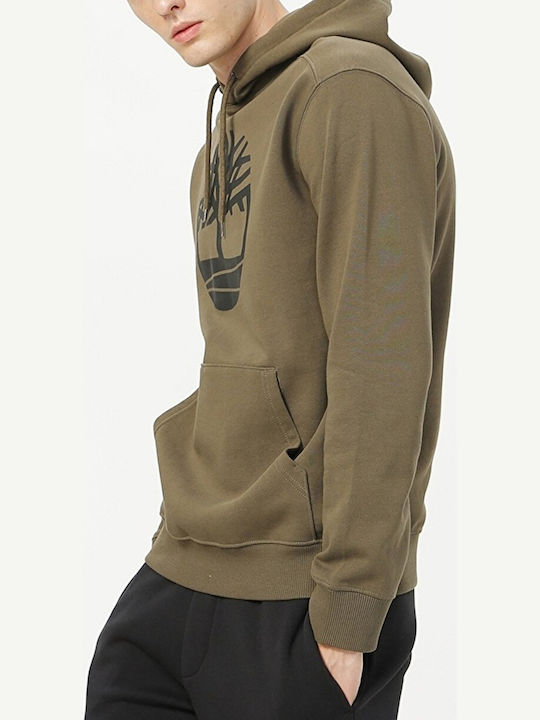 Sweatshirt with Hood Khaki