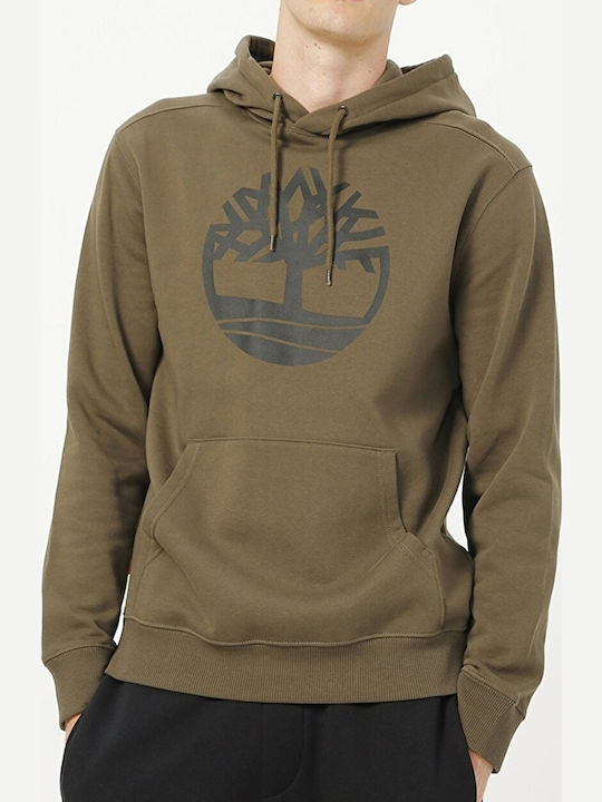 Sweatshirt with Hood Khaki