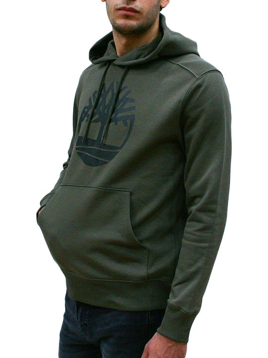 Sweatshirt with Hood Khaki