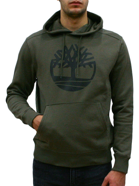 Sweatshirt with Hood Khaki