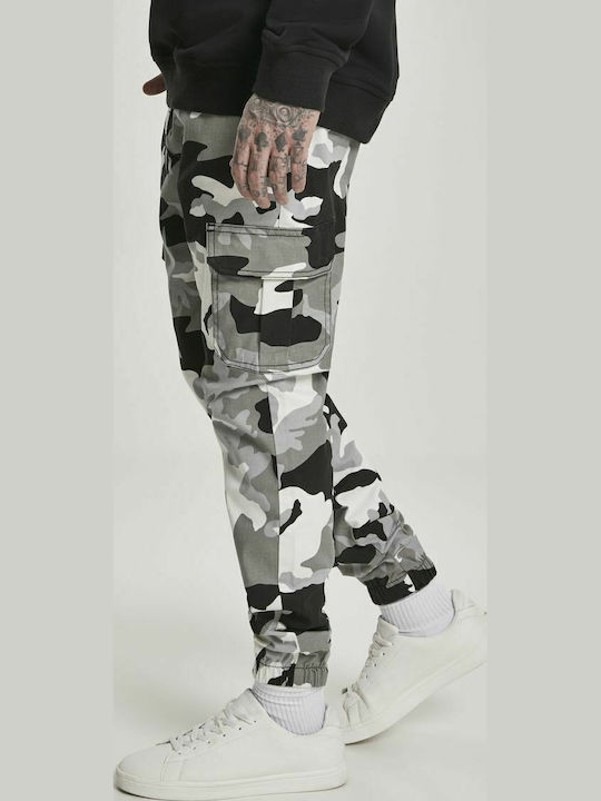 Trousers Cargo Elastic in Regular Fit Snow Camo