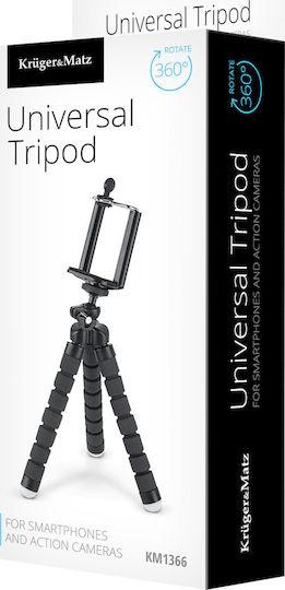 Kruger & Matz KM1366 Black Cell Phone Tripod