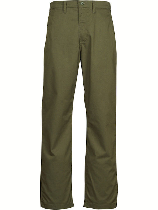Authentic Trousers Chino Elastic in Loose Fit Grape Leaf
