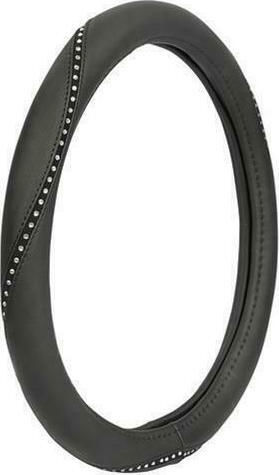 Lampa Car Steering Wheel Cover Merilyn with Diameter 35-37cm Synthetic Black 33134