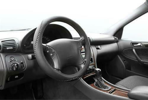 Lampa Car Steering Wheel Cover Merilyn with Diameter 35-37cm Synthetic Black 33134