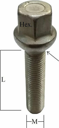 Farad Μπουλόνια Απλά M12x1.5mm