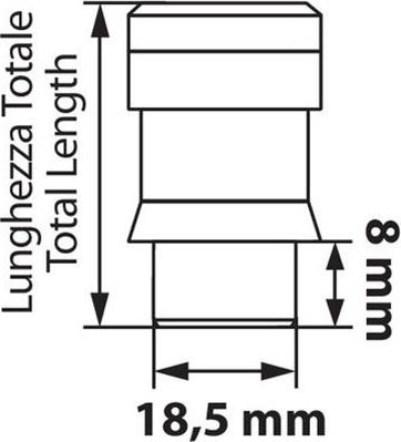 Lampa Болтове за сигурност K010 Прави с шайба M12x1.5mm Дължина 42.2мм за Ключ No 19 4бр