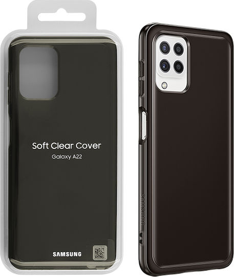 Samsung Задна корица Силикон Черен (Galaxy A22 4G)