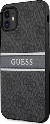 Guess 4G Printed Stripe Synthetic Back Cover Gray (iPhone 11)