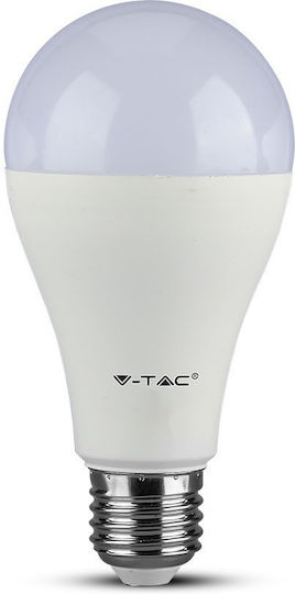 V-TAC VT-215 Λάμπα LED 15W για Ντουί E27 και Σχήμα A65 Ψυχρό Λευκό 1250lm