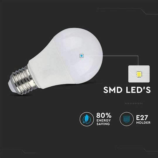 V-TAC VT-2211 LED-Lampe 11W 120mm für Fassung E27 und Form A60 Kühles Weiß 1055lm