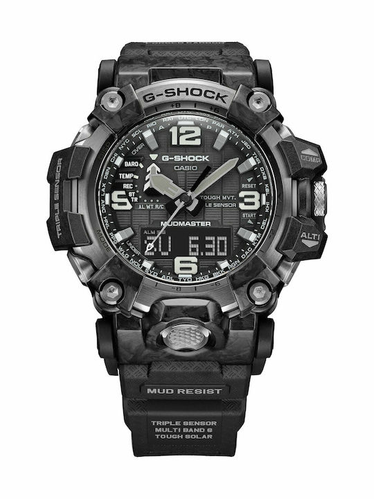 Casio G-Shock Mudmaster Men's Watch 54mm Solar with Black Rubber Strap