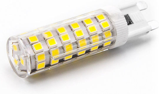 Adeleq LED-Lampe 5W Röhrenform für Fassung G9 und Form T8 Kühles Weiß 550lm