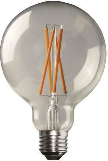 Eurolamp CRI>90 Warm LED Bulb 8W 125mm for Socket E27 and Shape G125 Warm White 1055lm