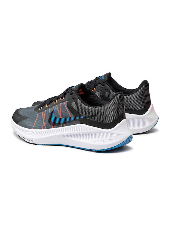 Winflo 8 Sport Shoes Running Dark Smoke Grey / Black / Coast / Total Orange
