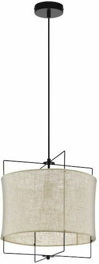 Eglo Bridekirk Κρεμαστό Φωτιστικό Μαύρο με Ντουί E27 40x110εκ.