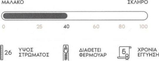 Comfort Strom Luxury Единичен Анатомичен Матрак Двустранен 90x190x26см