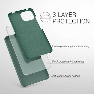 KWmobile Rubber Back Cover Σιλικόνης Teal Green (Mi 11 Lite)