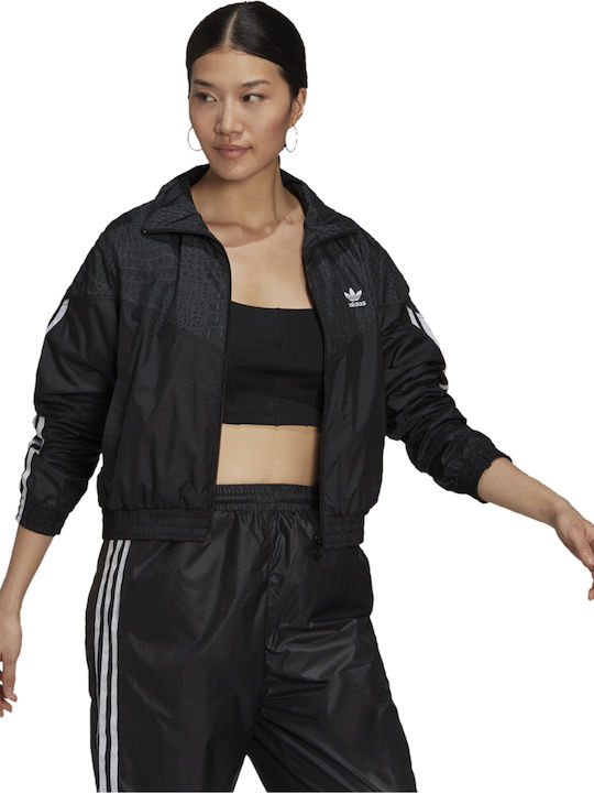Originals Women's Short Sports Jacket for Spring or Autumn Black