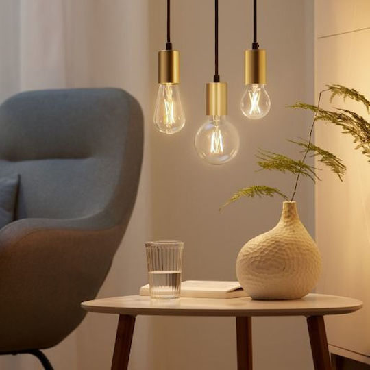 WiZ Smart Λάμπα LED 6.7W για Ντουί E27 και Σχήμα ST64 Ρυθμιζόμενο Λευκό 806lm Dimmable