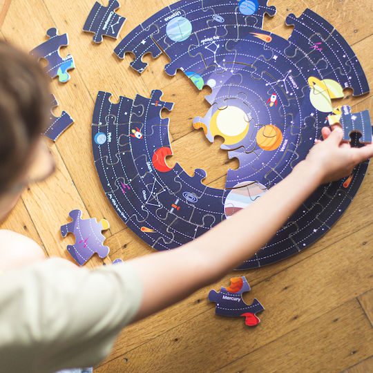 Lemnos Puzzle pentru Copii Planete pentru 3+ ani+ Ani 48buc Big Jigs