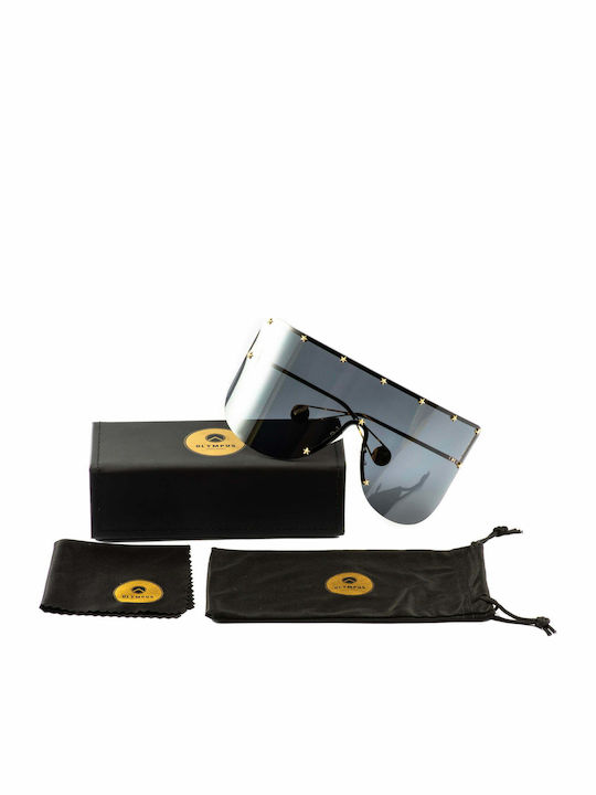 Olympus Sunglasses Kronos Unisex Γυαλιά Ηλίου με Μεταλλικό Σκελετό Black 01-021