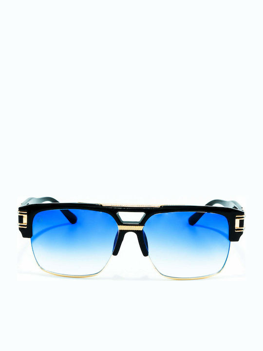 Olympus Sunglasses Minotaurus Sunglasses Μαύρα with Mixed Frame & Blue Lens Olympus Sunglasses Minotaurus Sunglasses Μαύρα with Mixed Frame & Blue Lens