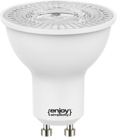 Elvhx LED крушка 4.5W за фасунга GU10 и форма MR16 Топло бяло 370лм