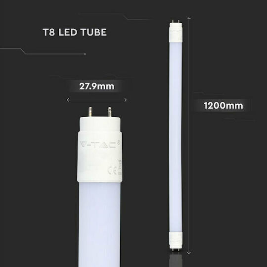 V-TAC LED Bulb 22W Fluorescent Type 150εκ. for Socket G13 and Shape T8 Natural White 1900lm