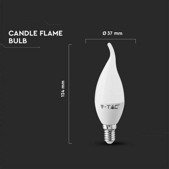 V-TAC VT-258 Λάμπα LED 5.5W για Ντουί E14 Φυσικό Λευκό 470lm