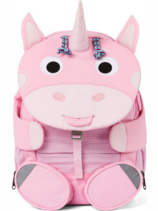 Affenzahn Ursula Unicorn School Bag Backpack Kindergarten Pink with Water Bottle Holder 8Liters