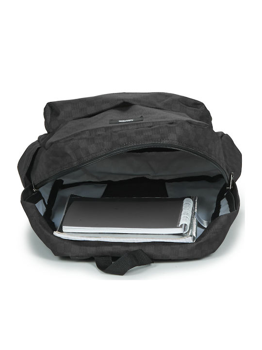Vans Old Skool Check School Bag Backpack Junior High-High School Black with Water Bottle Holder 22Liters
