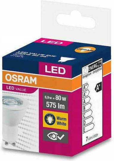 Osram LED Bulb 6.9W for Socket GU10 and Shape MR16 Warm White 575lm