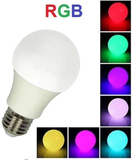 V-TAC Bec Smart VT-5010 LED 9W pentru Dulie E27 și Formă A60 Alb natural 800lm Reglabil în intensitate