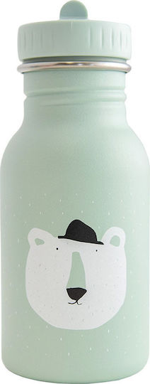 Trixie Kids Water Bottle Stainless Steel with Screw Cap Non Spill Light Blue 350ml