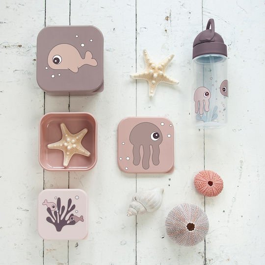 Done by Deer Sea Friends Kids Water Bottle Plastic with Straw Non Spill Coffee 350ml