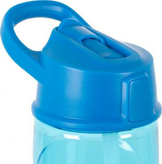 Littlelife Flip - Top Παιδικό Παγούρι Πλαστικό με Καλαμάκι Non Spill Μπλε 550ml