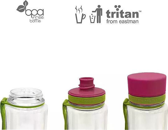 Equa Παιδικό Παγούρι Πλαστικό Non Spill Λιλά 400ml