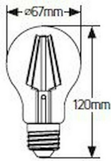 Geyer LED Bulb 12W for Socket E27 and Shape A60 Warm White 1521lm