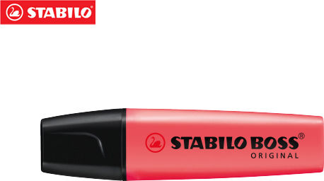 Stabilo Boss Original Маркер за Подчертаване 5мм Червено