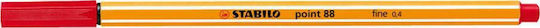 Stabilo Point 88 Μαρκαδόρος Σχεδίου Κόκκινος 0.4mm